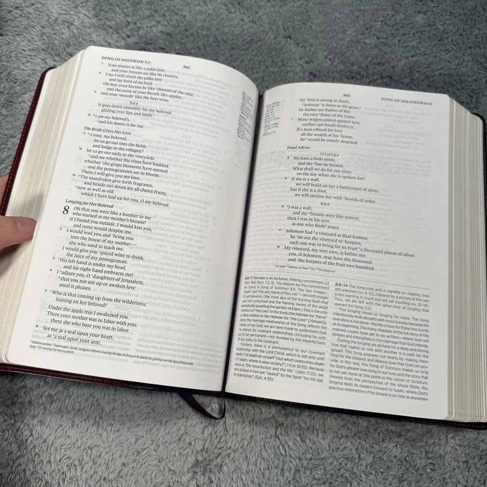 ESV Gospel Transformation Study Bible Red Leather Crossway 2018 Book Very Good